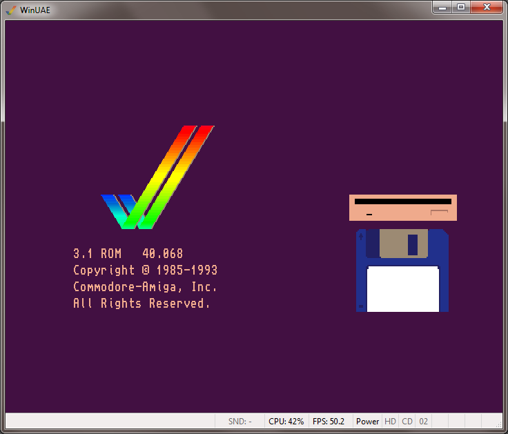 WinUAE - Kickstart 3.1