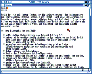 AmigaOS 1.3 running Redit